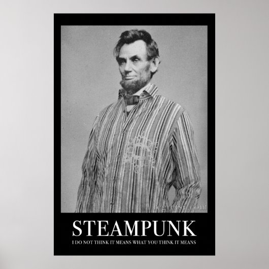 Abraham Steampunk Poster (Voorkant)