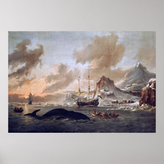 Abraham Storck Dutch walvisvaarders bij Spitsberge Poster (Voorkant)