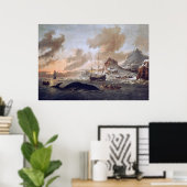 Abraham Storck Dutch walvisvaarders bij Spitsberge Poster (Thuiskantoor)