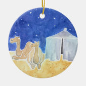 Abraham Tent en Camels Jesse Tree Keramisch Ornament (Voorkant)