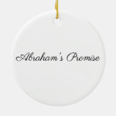 Abraham Tent en Camels Jesse Tree Keramisch Ornament (Achterkant)