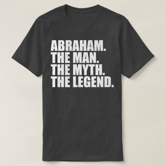 AbrahamAbraham Naam Abraham Voornaam T-shirt (Design voorkant)