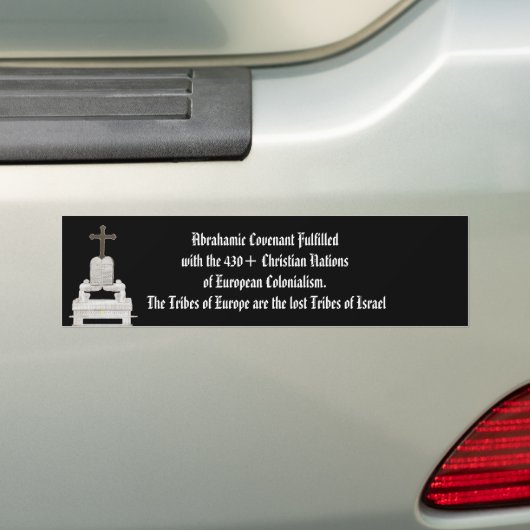 Abrahamic Covenant Bumpersticker (Op auto)