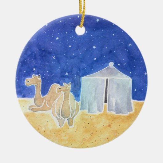 Abraham's belofte - Jesse Tree Keepomwille Ornamen Keramisch Ornament (Voorkant)