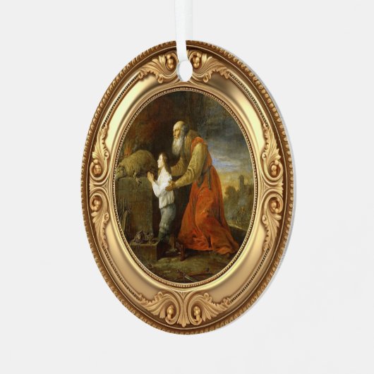 Abraham's Sacrifice Advent Jesse Tree Metalen Ornament (Voorkant links)