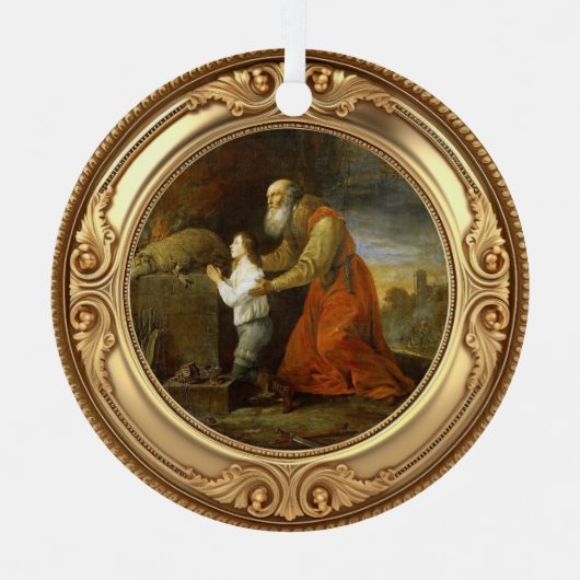 Abraham's Sacrifice Advent Jesse Tree Metalen Ornament (Voorkant)