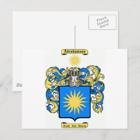 Abrahamson Briefkaart (Voorkant / Achterkant)