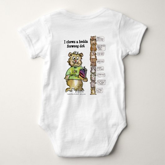 Abrahamster 17 seconden (niets is belangrijker... romper (Achterkant)