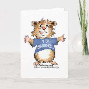 Abrahamster 17 seconden Wenskaart / Notecard Kaart