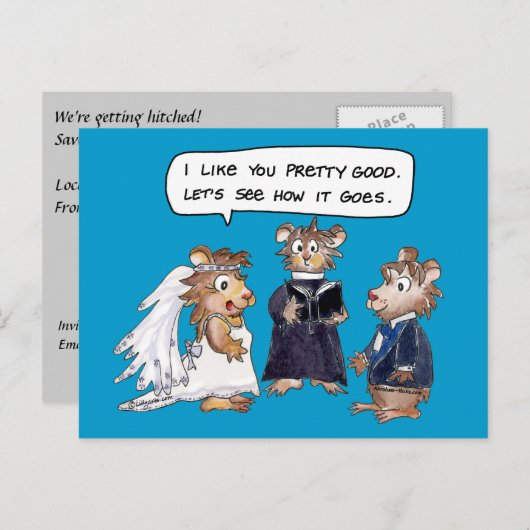 Abrahamster Funny Wedding Vows Briefkaart (Voorkant / Achterkant)