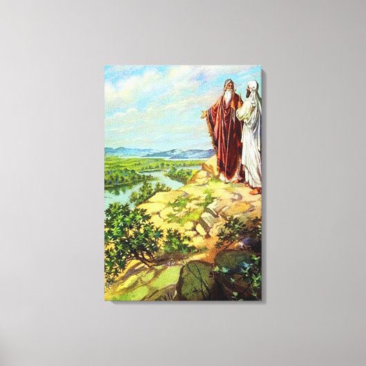 Abram en Lot Afzonderlijke Genesis 13 Canvas Afdruk (Voorkant)