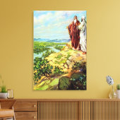 Abram en Lot Afzonderlijke Genesis 13 Canvas Afdruk (Insitu (Woonkamer))