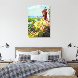 Abram en Lot gaan uit elkaar Genesis 13 Canvas Afdruk