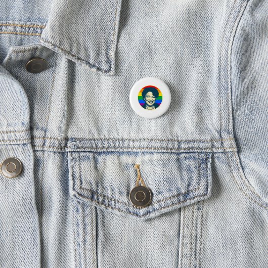 ABRAMS LGBT BADGE RONDE BUTTON 3,2 CM (In situ)