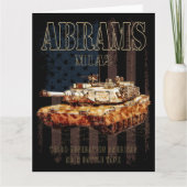 Abrams M1A2 MBT Verenigde Staten Main Battle Tank Bedankkaart (Voorkant)