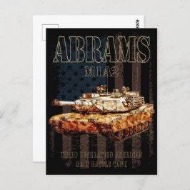 Abrams M1A2 MBT Verenigde Staten Main Battle Tank Briefkaart