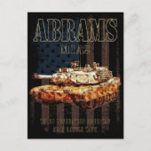 Abrams M1A2 MBT Verenigde Staten Main Battle Tank Briefkaart (Voorkant)