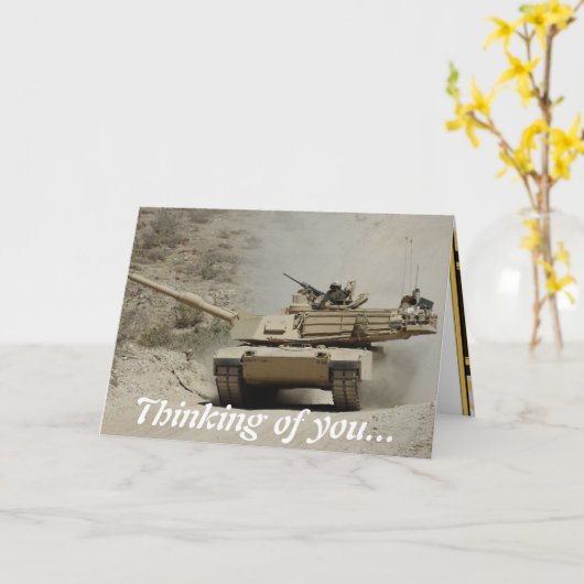 Abrams Tank Kaart (Gele Bloem)