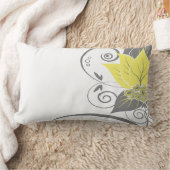 Abraxas Abstract Floral Fishnet | gele houtskool Kussen (Deken)