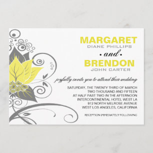Abraxas Abstract Floral   yellow charcoal Kaart