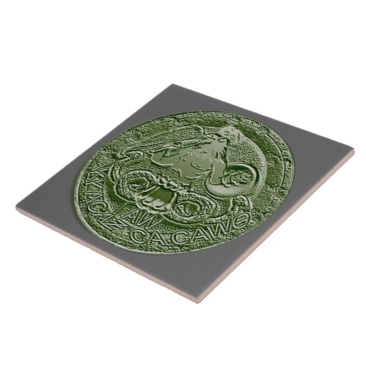 abraxas bas tegeltje (Zijkant)