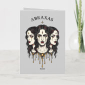 Abraxas De Drie-eenheid Oracle Kaart (Achterkant)