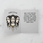 Abraxas De Drie-eenheid Oracle Kaart (Binnen)
