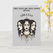 Abraxas De Drie-eenheid Oracle Kaart (Gele Bloem)