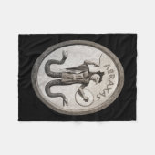 Abraxas Esoteric Gnostic Symbool Occulte heidense Fleece Deken (Voorkant (Horizontaal))