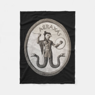 Abraxas Esoteric Gnostic Symbool Occulte heidense Fleece Deken