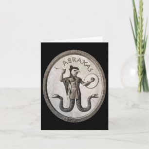 Abraxas Esoterisch Gnostisch Symbool Occult Pagan Kaart