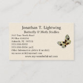 Abraxas sylvata - de gekloonde Magpie Moth Visitekaartje (Achterkant)