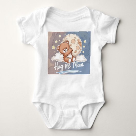 Abrázame Luna – Osito Kawaii con Estrellas Romper (Voorkant)