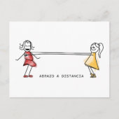 Abrazo a distancia briefkaart (Voorkant)