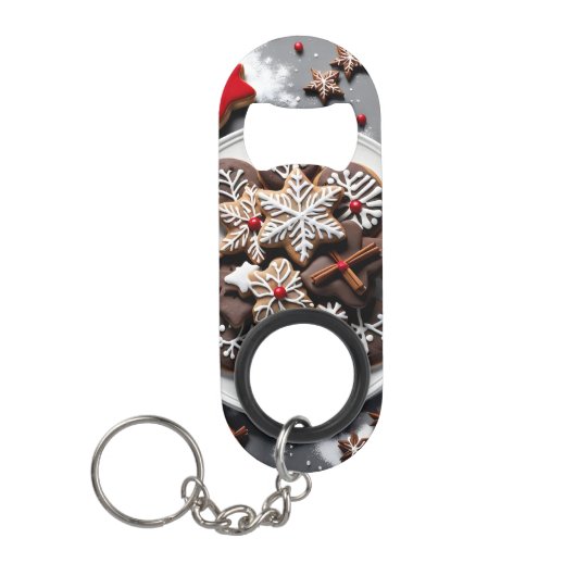 Abrebotellas de acero inoxidable navidad 1 - 001 mini flessenopener (Voorkant)
