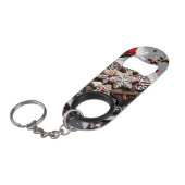 Abrebotellas de acero inoxidable navidad 1 - 001 mini flessenopener (Voorkant Gekanteld)