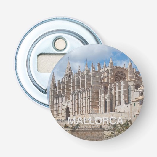 abrebotellas de la Catedral de Palma de Mallorca Button Flesopener (Voorkant)