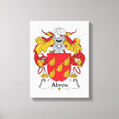 Abreu Family Crest Canvas Afdruk (Voorkant)