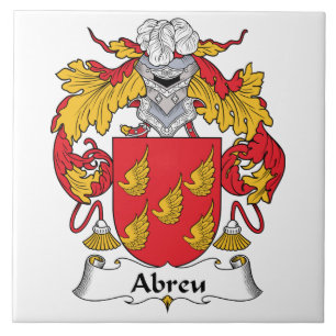Abreu Family Crest Tegeltje