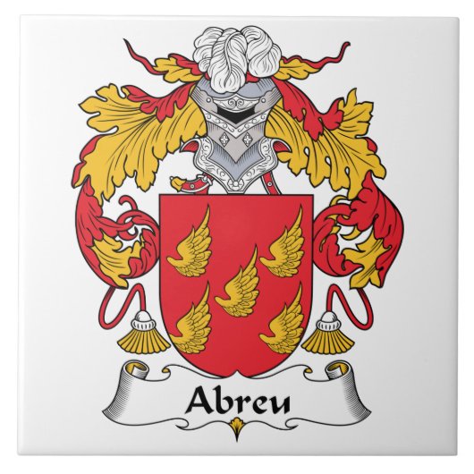 Abreu Family Crest Tegeltje (Voorkant)