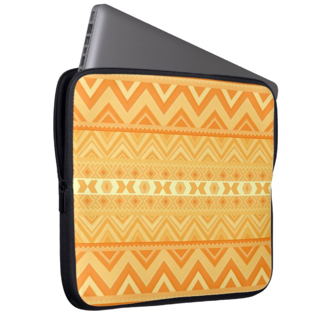 Abriek - Aztec-laptophoes Laptop Sleeve (Voorkant Rechts)