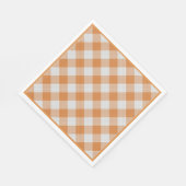 Abriek Oranje land Cottage Gingham Stripes Servet (Hoek)