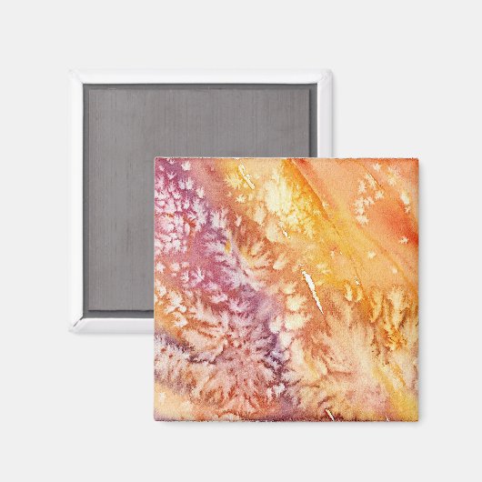 Abriek Roos Abstract ontwerp Magneet (Voorkant / Achterkant)