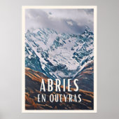 Abriès en Queyras Skiresort Poster (Voorkant)