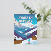 Abriès-en-Queyras: Weige d'Hiver, Authenticiteit Briefkaart (Staand voorkant)