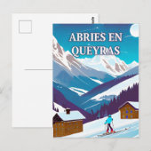 Abriès-en-Queyras: Weige d'Hiver, Authenticiteit Briefkaart (Voorkant / Achterkant)