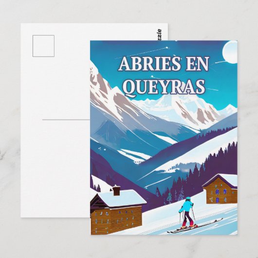 Abriès-en-Queyras: Weige d'Hiver, Authenticiteit Briefkaart (Voorkant / Achterkant)