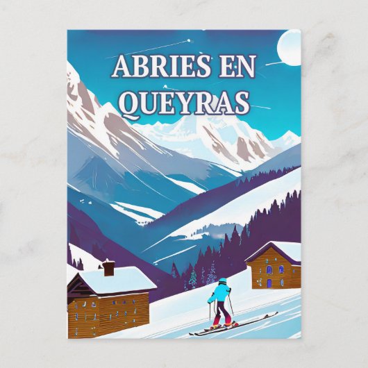 Abriès-en-Queyras: Weige d'Hiver, Authenticiteit Briefkaart (Voorkant)