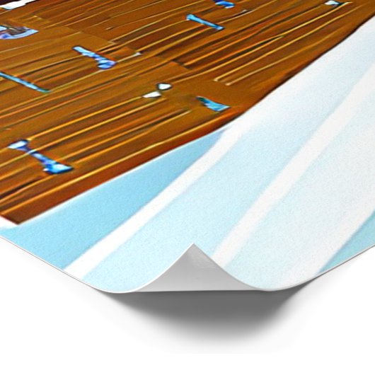 Abriès-en-Queyras: Weige d'Hiver, Authenticiteit Poster (Hoek)