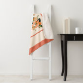 Abrikoos Azalea op Cream King Maat Sherpa Deken (In situ)